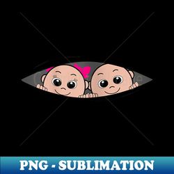 boy and girl twin pregnancy announcement - premium png sublimation file - unlock vibrant sublimation designs