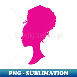 hot pink black barbie silhouette - creative sublimation png download - unleash your creativity