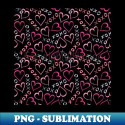love hearts xoxo - png sublimation digital download - revolutionize your designs