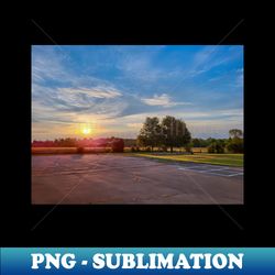 photography of school yard with stunning sky and sunset v1 - premium sublimation digital download - perfect for personalization