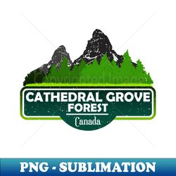 cathedral grove forest canada - nature landscape - decorative sublimation png file - spice up your sublimation projects