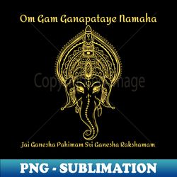 ganapataye namaha - retro png sublimation digital download - revolutionize your designs