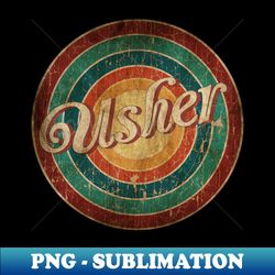 circle classic art - usher - instant sublimation digital download - perfect for creative projects