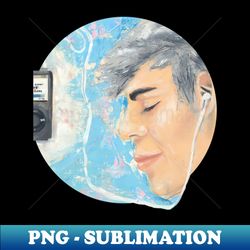 couple sharing headphones part ii - premium sublimation digital download - fashionable and fearless