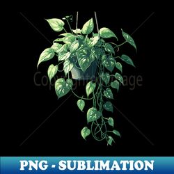 hanging plants - trendy sublimation digital download - defying the norms