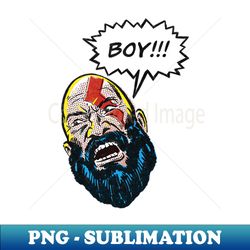 boy god of war - kratos - exclusive sublimation digital file - vibrant and eye-catching typography