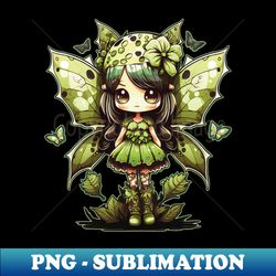 goblincore y2k grunge aesthetic anime kawaii butterfly girl - elegant sublimation png download - create with confidence