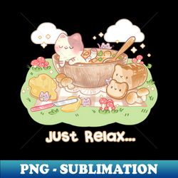 just relax - aesthetic sublimation digital file - capture imagination with every detail