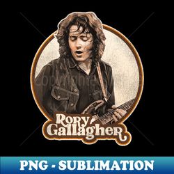 rory gallagher 70s retro sepia tone - high-quality png sublimation download - unleash your creativity