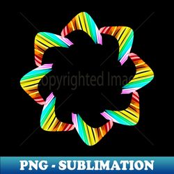 Rainbow flower - Modern Sublimation PNG File - Defying the Norms