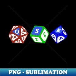 osr dice - artistic sublimation digital file - boost your success with this inspirational png download