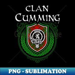 Cumming Surname Scottish Clan Tartan Crest Badge - Digital Sublimation Download File - Unlock Vibrant Sublimation Design