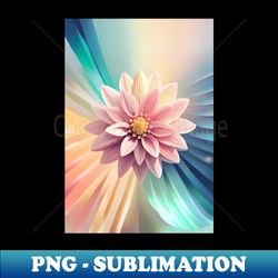 rainbow backdrop pink floral tropical paradise pastel lotus flower design - aesthetic sublimation digital file - defying