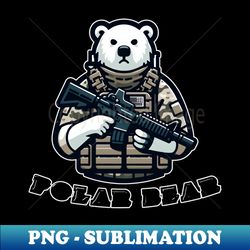 tactical polar bear - sublimation-ready png file