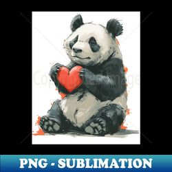 i love you beary much panda edition - png sublimation digital download