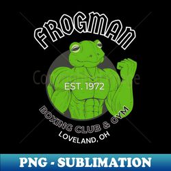 frogman boxing club and gym - png transparent digital download file for sublimation