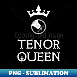 bell ringing - tenor queen - white text - instant sublimation digital download