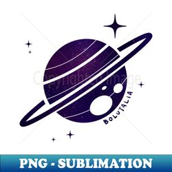 aesthetic galaxy planet design - decorative sublimation png file