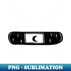 goth bandages bandaid moon - modern sublimation png file