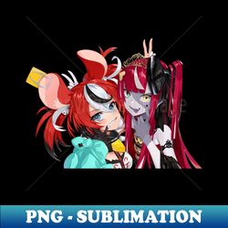 hakos baelz and kureiji ollie - elegant sublimation png download