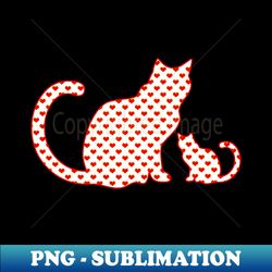 cute cat and kitten funny cat lover gift for feline mom dad - stylish sublimation digital download