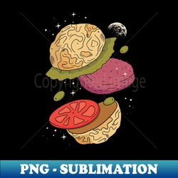 funny moon burger - png sublimation digital download