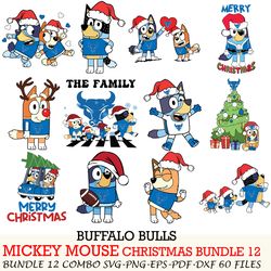 byu cougars bundle 12 zip bluey christmas cut files,for cricut,svg eps png dxf,instant download