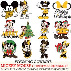 georgia state panthers bundle 12 zip mickey christmas cut files,svg eps png dxf,instant download,digital download