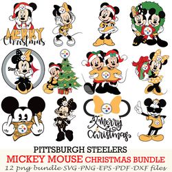 new england patriots bundle 12 zip mickey christmas cut files,svg eps png dxf,instant download,digital download