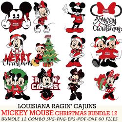 stanford cardinal bundle 12 zip mickey christmas cut files,svg eps png dxf,instant download,digital download