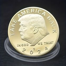 celebrate trump's 2024 revenge tour with this american eagle commemorative coin collectible gift - usa election trump