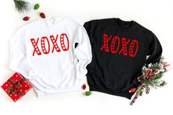 xoxo valentines day unisex sweatshirt, gift for her, xoxo love hoodie, engagement gifts, valentines day gift