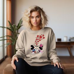 disney mickey valentines day sweatshirt, dineyworld ears valentines day hearts shirts, minnie ears love hoodie, disney v