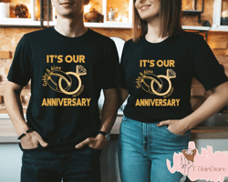 its our anniversary shirt, couple anniversary shirt, custom anniversary gift, wedding anniversary t-shirt, valentine shi