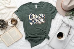 retro cheer mom shirt, mothers day gift, mothers day tee, cheer mom shirt, cheer mom gift, cheerleading mom, mom life sh