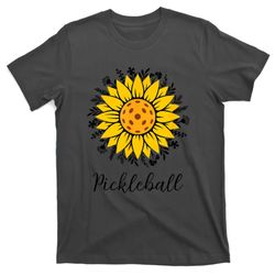 cute sunflower pickleball mothers day flower best gift t-shirt