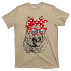 german shepherd dog mom bandana sunglasses mothers day t-shirt