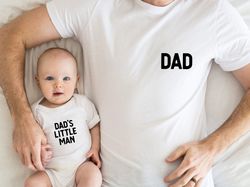dad and daddys little man, dad and little man shirt, fathers day gift, father and son outfit, dad crewneck, little man s