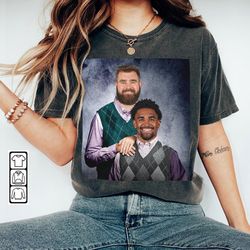 Jalen Hurts Jason Kelce Philadelphia Football Shirt, Eagles Step Bros Sweatshirt, Funny Unisex, Football 90s Fan Gift 25