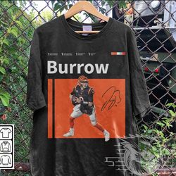 joe burrow football merch shirt, bengals football y2k graphic tee, joe burrow retro 90s inspired bootleg shirt 0107p