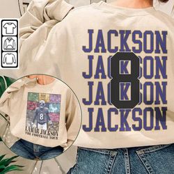 Lamar Jackson 2 Side Football Sweatshirt, Lamar Jackson Shirt, Baltimore Vintage Bootleg, 90 Football Eras Tour Unisex G