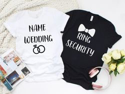 ring security, wedding matching shirts, couple shirts, ring bearer, matching tshirts, family shirts