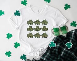 Womens St Patricks Day Shirt, Leopard Clover Shirt, St Patricks Day Gift for Women, Lucky Shamrock Shirt, Irish Women Sh