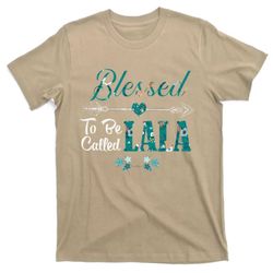 womens blessed to be called lala grandma mothers day gifts t-shirt