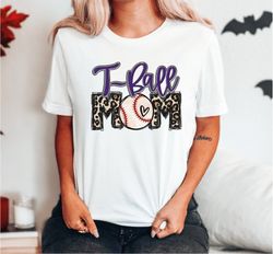 t-ball mom leopard shirt, t-ball mom t-shirt, teeball mom shirt, moms t-ball league gifts, ls375
