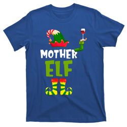 mother elf matching christmas gift wine lover gift funny gift t-shirt