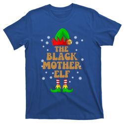 the black mother elf african american christmas costumes gift t-shirt