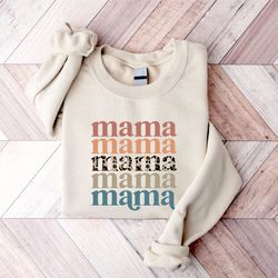 Leopard Mama Sweatshirt, Cute Mothers Day Sweatshirt, Mothers Day Gift, Grandma Sweatshirt, Gift For Mother, Mama Crewne