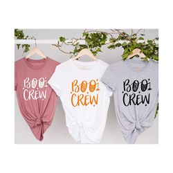boo crew shirt, halloween crew shirt, halloween shirt, funny halloween shirt, halloween party shirt, matching family hal