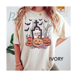 pumpkin comfort colors tshirt, spooky season, skeleton halloween shirt, funny halloween, teacher halloween shirt, pumpki